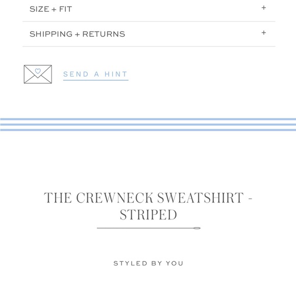 Alice Walk "The Crewneck Sweatshirt Striped" in size small. - Picture 9 of 10